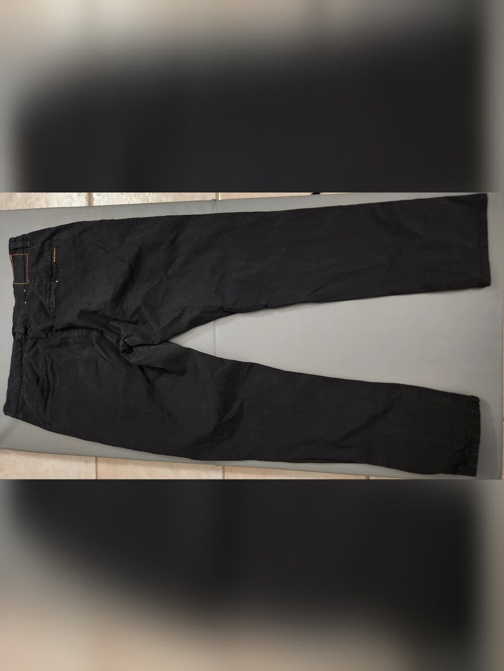 Nudie Jeans Black Men's Slim Trousers 33x32